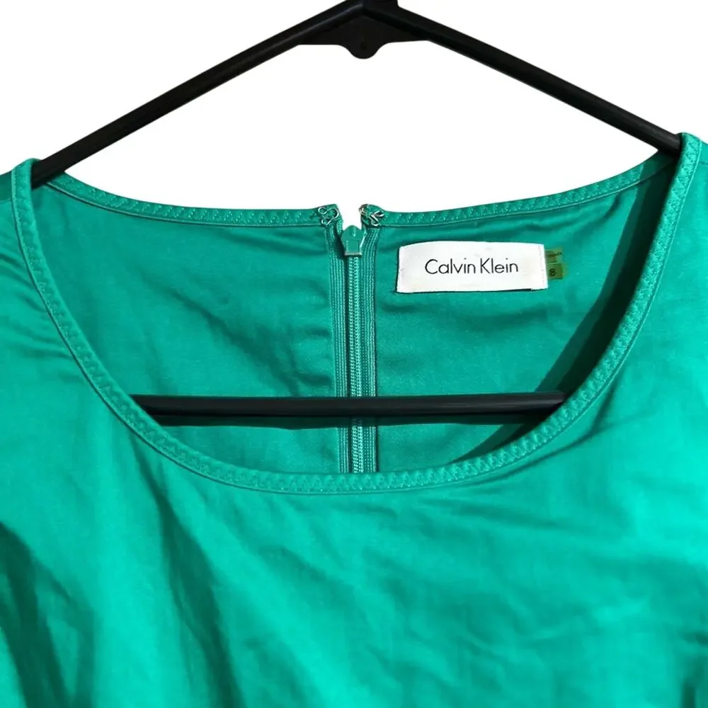 Calvin Klein Kelly Green A-line dress